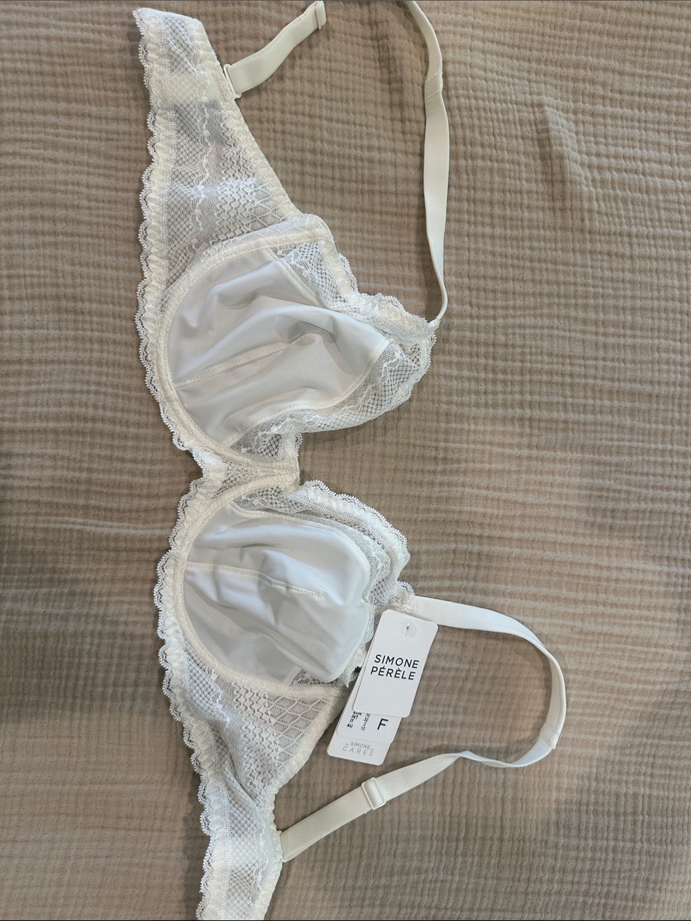 Simone Perele Ivory Lace Underwire Bra